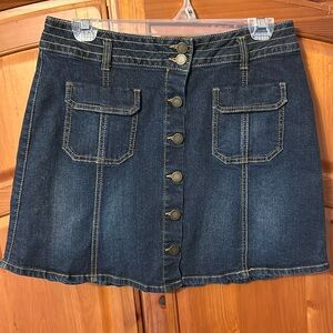 Jolt mini denim skirt